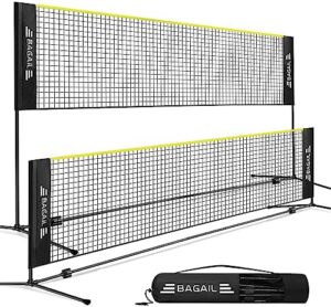 BAGAIL Badminton Net, Height Adjustable Kids Volleyball Net,...