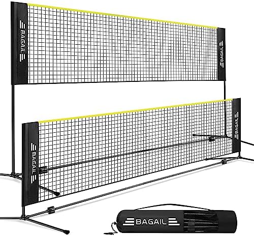 BAGAIL Badminton Net, Height Adjustable Kids Volleyball Net,...