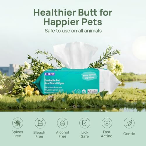 HICC PET Wipes for Dogs & Cats, Vet Recommended Cleaning Deo...
