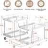 Delamu 2-Tier Multi-Purpose Bathroom Under Sink Organizers a...