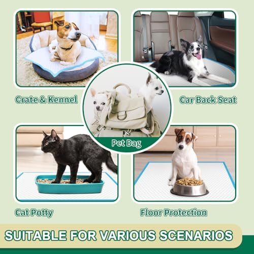 IMMCUTE Puppy Pads 22"x23" 100 Count | 6-Layer Leak-Proof & ...