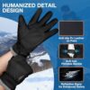 SIMARI Winter Waterproof Warm Gloves Women Men with Touchscr...