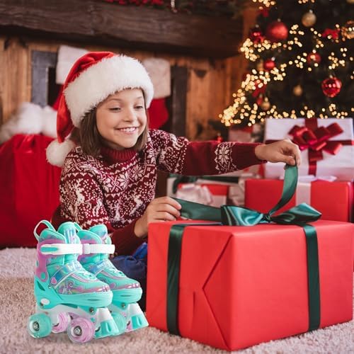 METROLLER Kids Roller Skates Girls Ages 4-6 5-8 8-12 Adjusta...