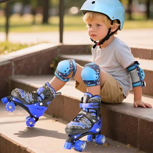 SULIFEEL Adjustable Kids Roller Skates for Boys Ages 3-5 5-8...