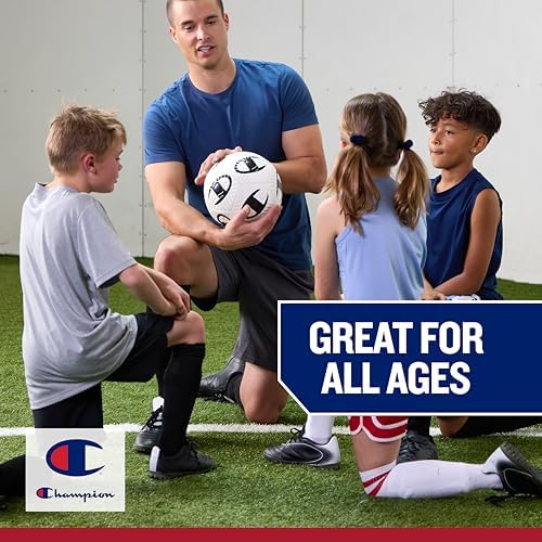 Champion Youth & Adult Soccer Ball - Paneled Design, Enhance...
