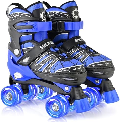 SULIFEEL Adjustable Kids Roller Skates for Boys Ages 3-5 5-8...