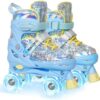 Nattork Kids Roller Skates for Girls Kids, 4 Sizes Adjustabl...