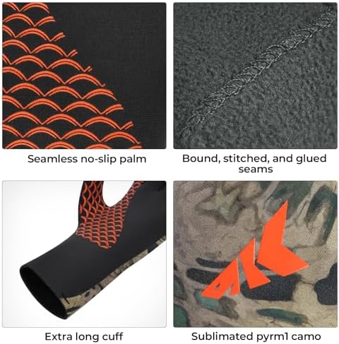 KastKing IceRiver Fishing Gloves, 100% Waterproof Gloves for...