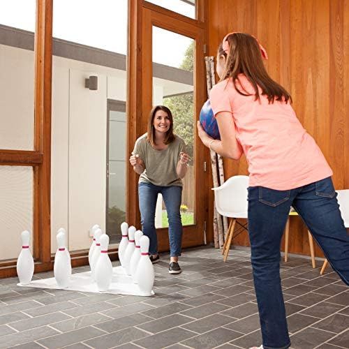 Champion Sports Bowling Set with Plastic Pins - Ball Include...
