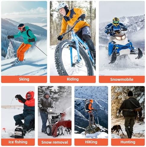 Heated Gloves,Heated Gloves for Men Women,Touchscreen Waterp...