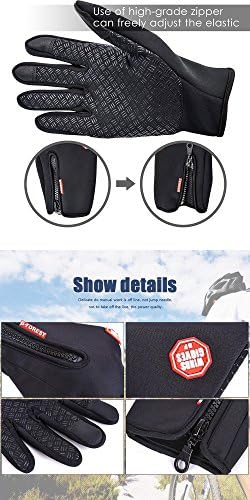 Winter Gloves Touch Screen Warm Gloves Cold Weather Windproo...