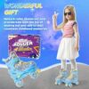 Nattork Kids Roller Skates for Girls Kids, 4 Sizes Adjustabl...