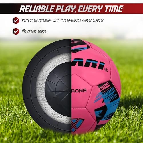 Vizari Soccer Ball for Youth, Adult, Kids | Sizes 3,4,5 | Du...