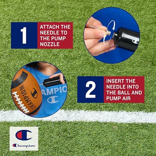 61IGreTNoyL._AC_.jpg Champion Blitz Football, All-Weather Football, Enhanced Grip...